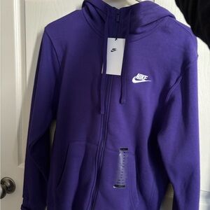 Nike Kids Purple Full-Zip Hoodie